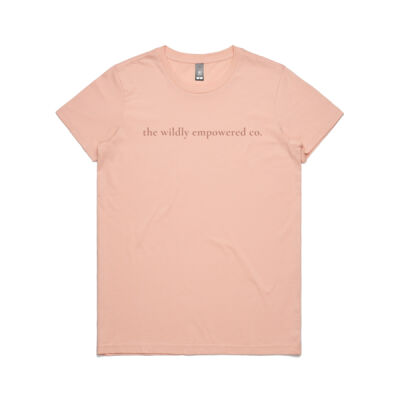 The Wildly Empowered Co. Womens Logo Tee Pale Pink Thumbnail