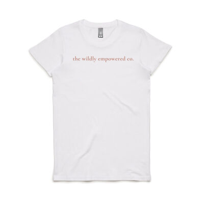 The Wildly Empowered Co. Logo Tee White Thumbnail