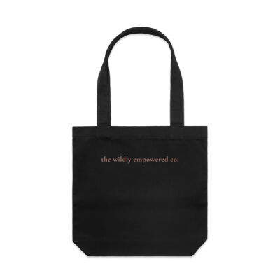 The Wildly Empowered Co. Carrie Tote - Black 2 Thumbnail