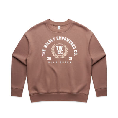 The Wildly Empowered Co. Womens Slay Queen Relax Crew  Thumbnail